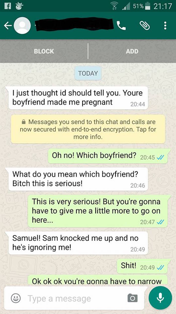 Pregnant Side Chick Texts the Wrong Person and Things Take an EPIC Turn
